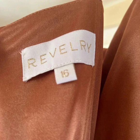 Revelry Copper Satin Rory Dress - Picture 7 of 10
